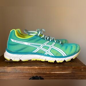 ASICS Gel-Speedstar 6 Turquoise and Lime Sneakers